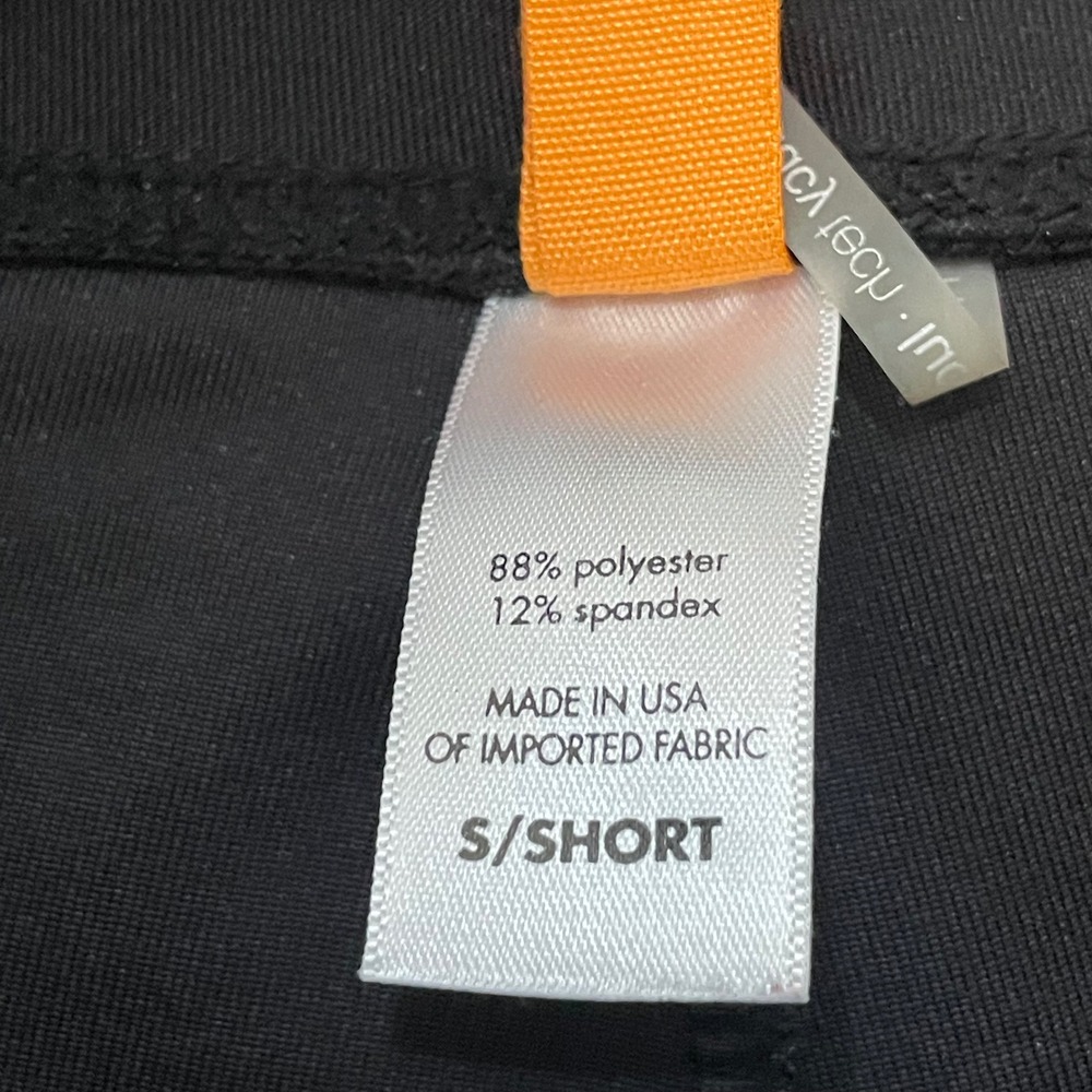 Lucy Black Wide Leg Activewear Pants Women S Short Zipper Pockets Stretch - Picture 3 of 10